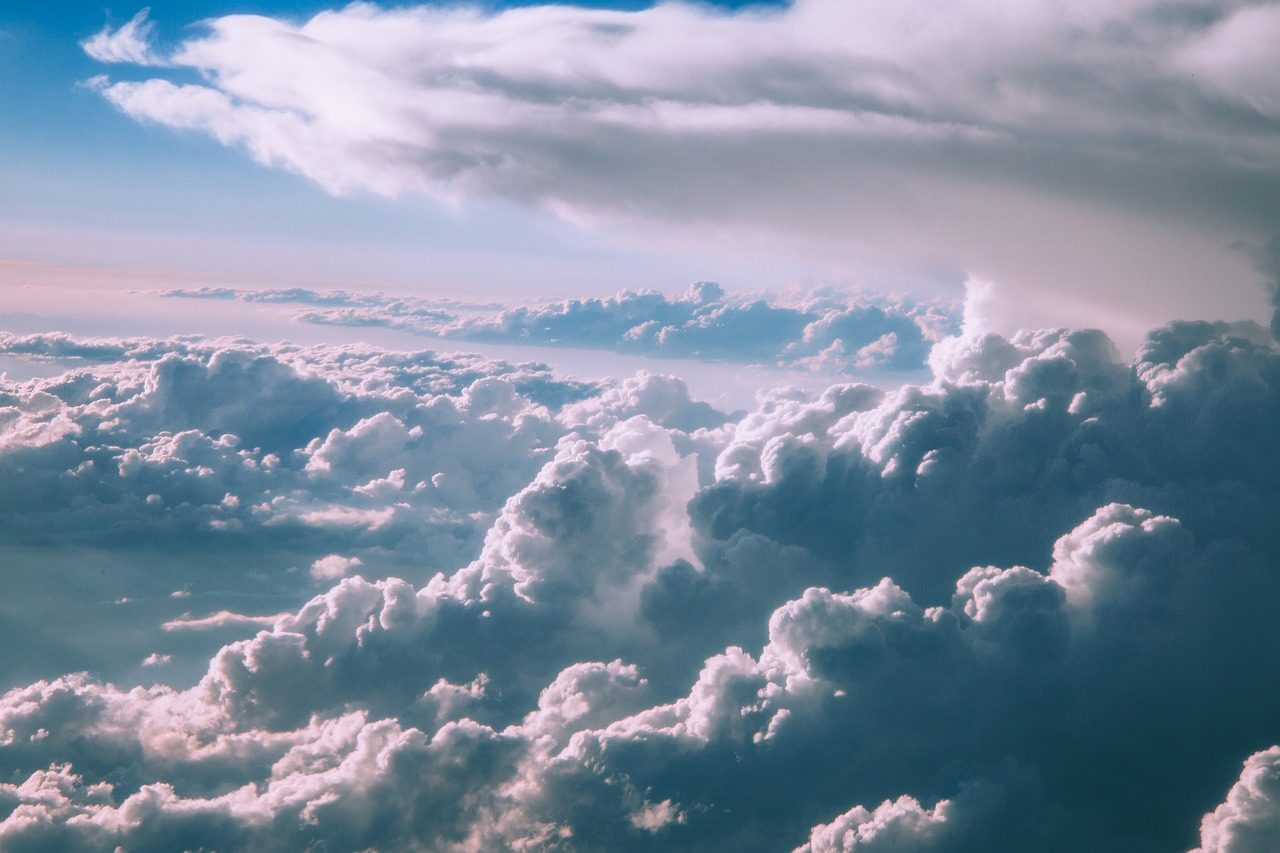 Clouds viewed from flight level